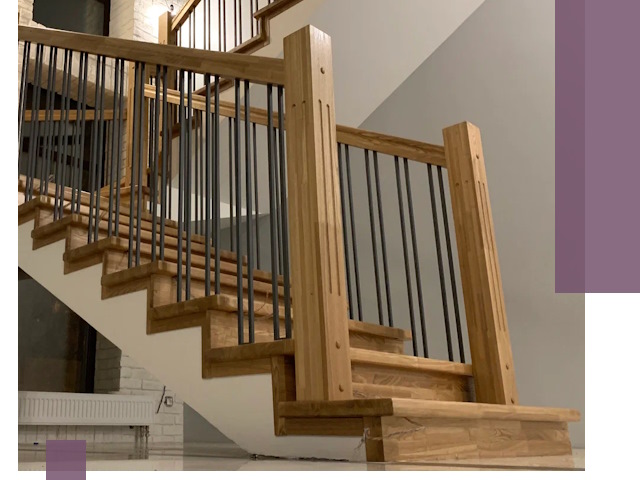 Реставрация деревянных и металлических лестниц в Ртищеве