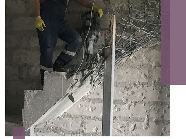 Демонтаж металлических и бетонных лестниц в Ртищеве