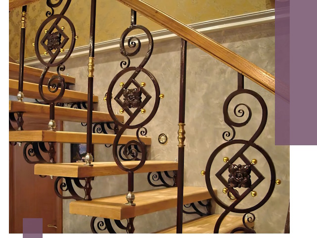 Изготовление кованых лестниц под ключ в Ртищеве