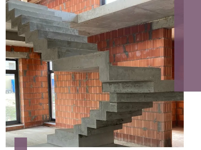 Изготовление бетонных лестниц под ключ в Ртищеве