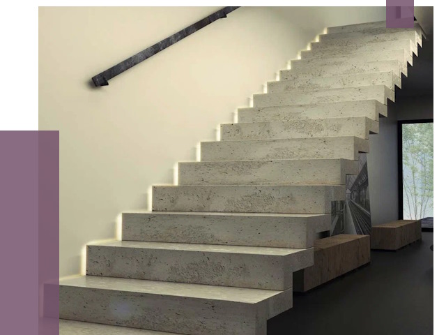 Облицовка бетонных лестниц в Ртищеве от 4597 руб/м2 