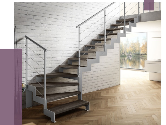 Г-образные лестницы под ключ в Ртищеве от 37029 руб. | ПРОЛЁТ-Ртщ