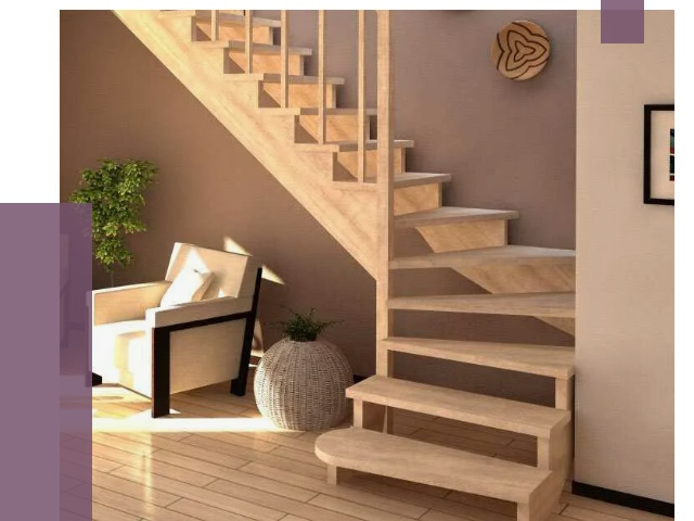 Изготовление Г-образных лестниц в Ртищеве от 18898 руб. 