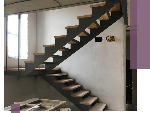 Изготовление лестниц на металлокаркасе в Ртищеве от производителя