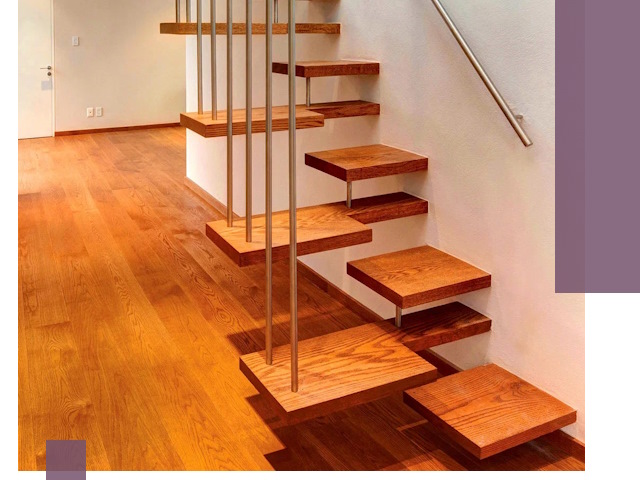 Лестницы «гусиный шаг» на заказ в Ртищеве для узких пространств