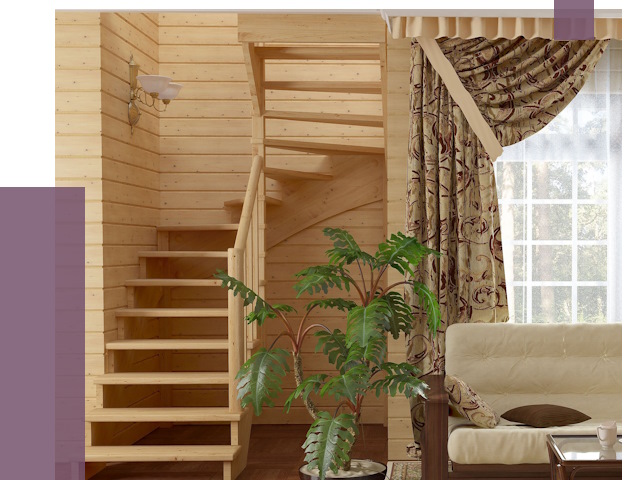 Лестницы для дачи в Ртищеве от 75846 руб.  | ПРОЛЁТ-Ртщ