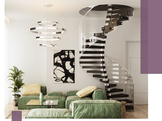 Лестницы для двухуровневой квартиры в Ртищеве — изготовление и монтаж