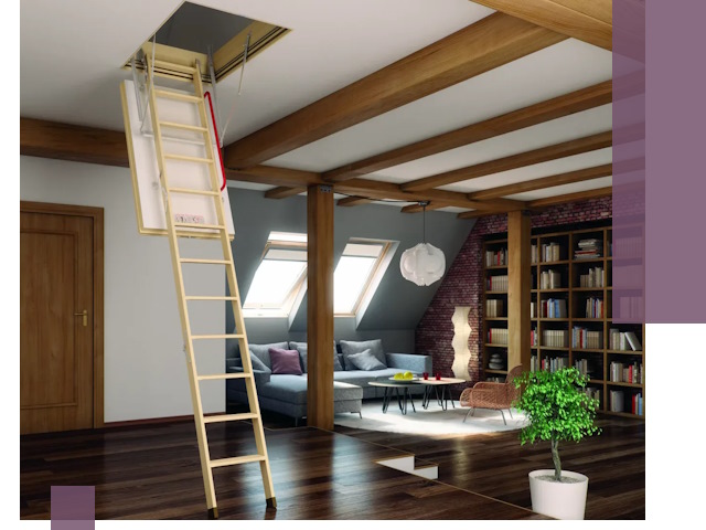 Чердачные лестницы под ключ в Ртищеве: изготовление и монтаж