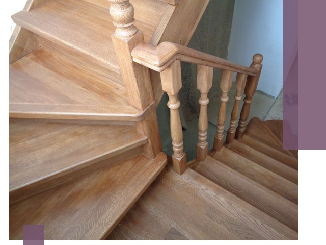 Дубовые лестницы под ключ в Ртищеве: изготовление и монтаж