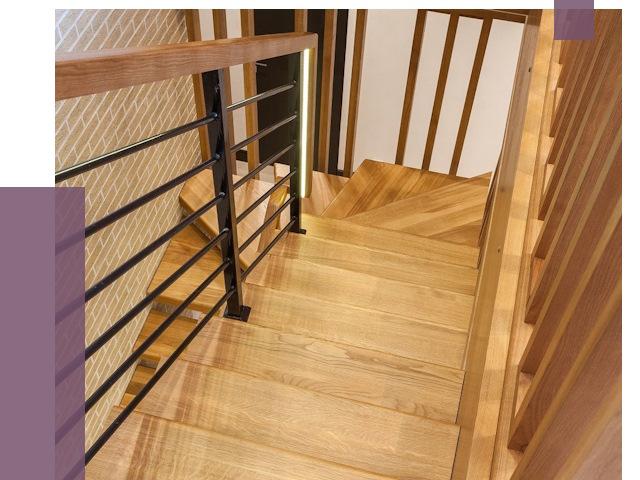 Лестницы из ясеня в Ртищеве под ключ от 10011 руб. 