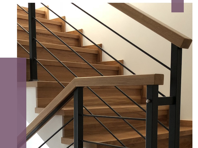 Обшивка металлической лестницы деревом в Ртищеве от 4341 руб. 