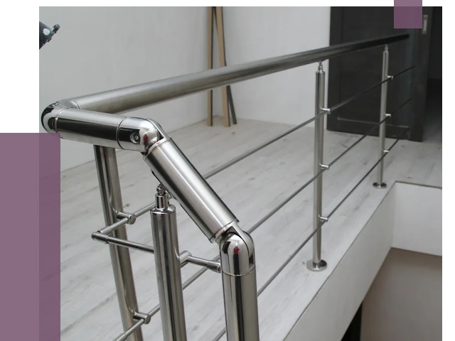 Перила из нержавеющей стали в Ртищеве от 8989 руб. под ключ | ПРОЛЁТ-Ртщ