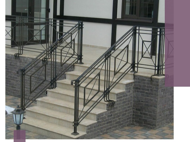 Перила для крыльца в Ртищеве — монтаж, изготовление и установка