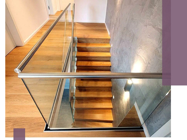 Перила для лестницы в доме — изготовление и монтаж в Ртищеве