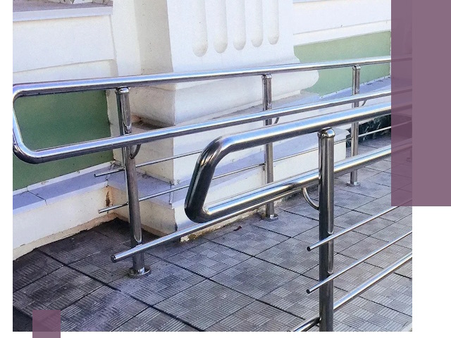 Ограждения пандусов из металла и нержавейки в Ртищеве