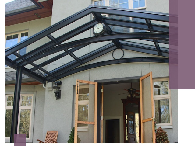 Изготовление и монтаж навесов и козырьков в Ртищеве