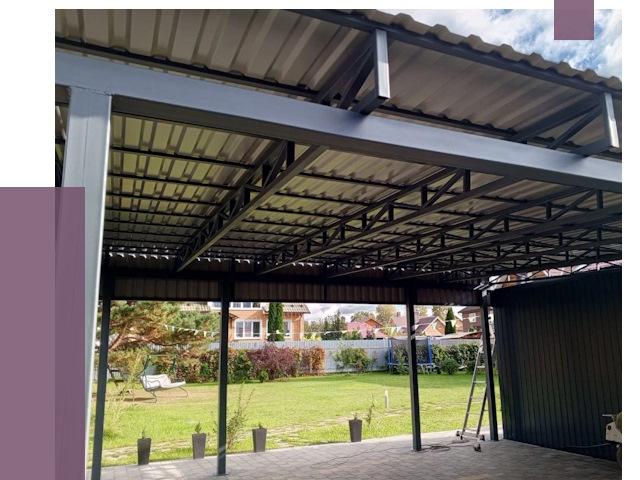 Монтаж навесов в Ртищеве от 7355 руб. — установка навеса | ПРОЛЁТ-Ртщ