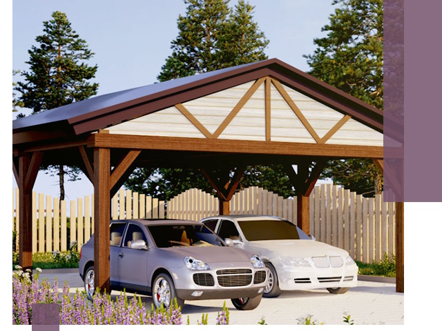 Навесы для автомобиля в Ртищеве — изготовление и монтаж