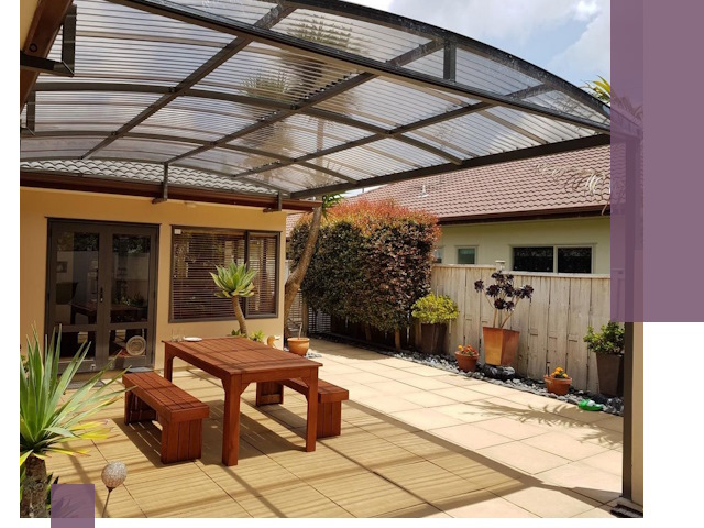 Навесы во двор под ключ в Ртищеве — изготовление и монтаж