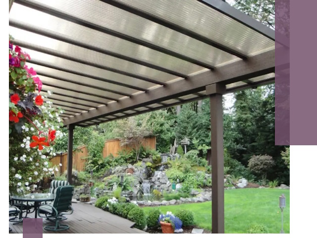 Навесы из поликарбоната под ключ в Ртищеве быстро и надёжно