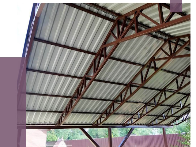 Навесы из профнастила в Ртищеве от 7355 руб. | ПРОЛЁТ-Ртщ