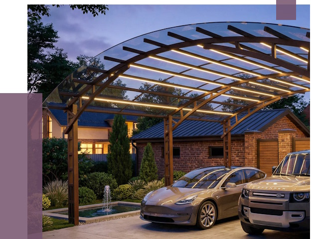 Металлические навесы в Ртищеве от 12667 руб. под ключ — ПРОЛЁТ-Ртщ