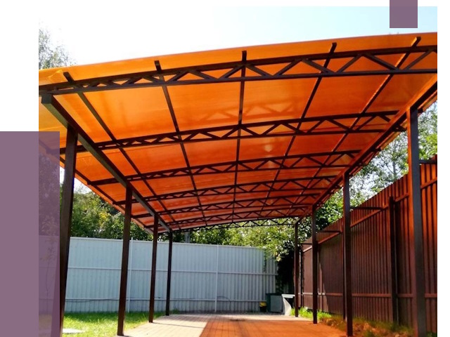 Односкатные навесы под ключ в Ртищеве от 13126 руб. 