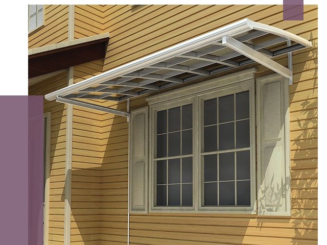 Козырьки над окнами в Ртищеве от 7610 руб. — монтаж, покупки | ПРОЛЁТ-Ртщ