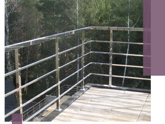 Парапеты из нержавеющей стали в Ртищеве — изготовление и монтаж