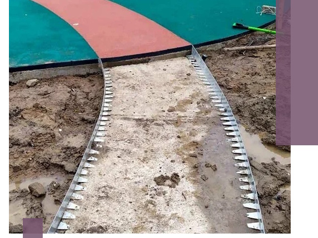 Металлические бордюры для дорожек в Ртищеве — монтаж и изготовление