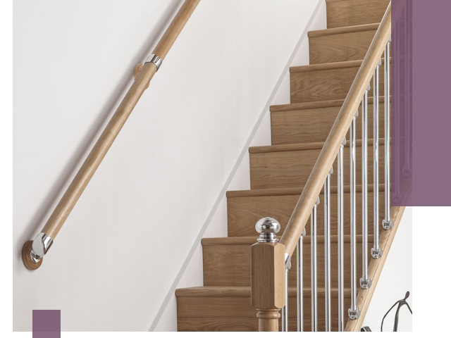 Пристенные поручни из стали и нержавейки под монтаж в Ртищеве